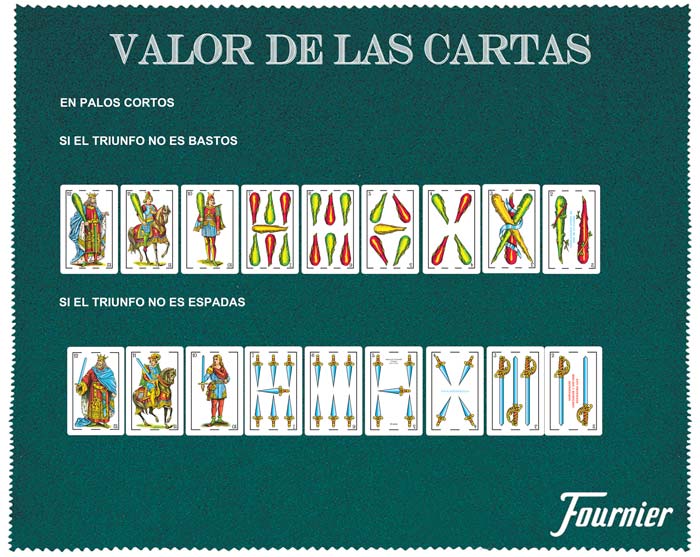 Tresillo valor de cartas