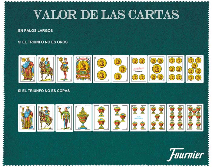 Tresillo valor de cartas