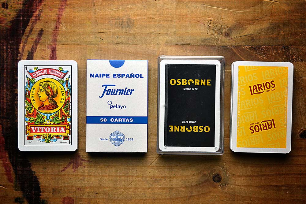 Naipe español opciones de estuche barajas 50 cartas