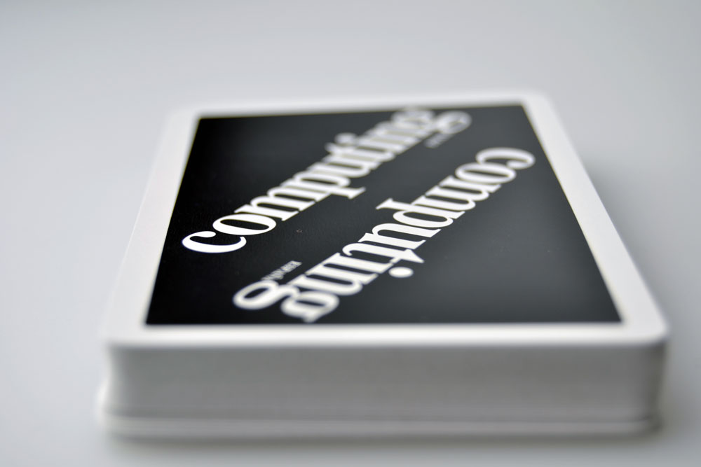 Poker, baraja de plástico, detalle