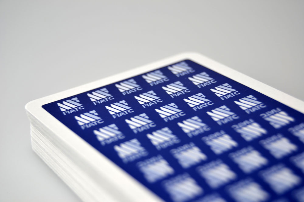 Poker, baraja de plástico, detalle