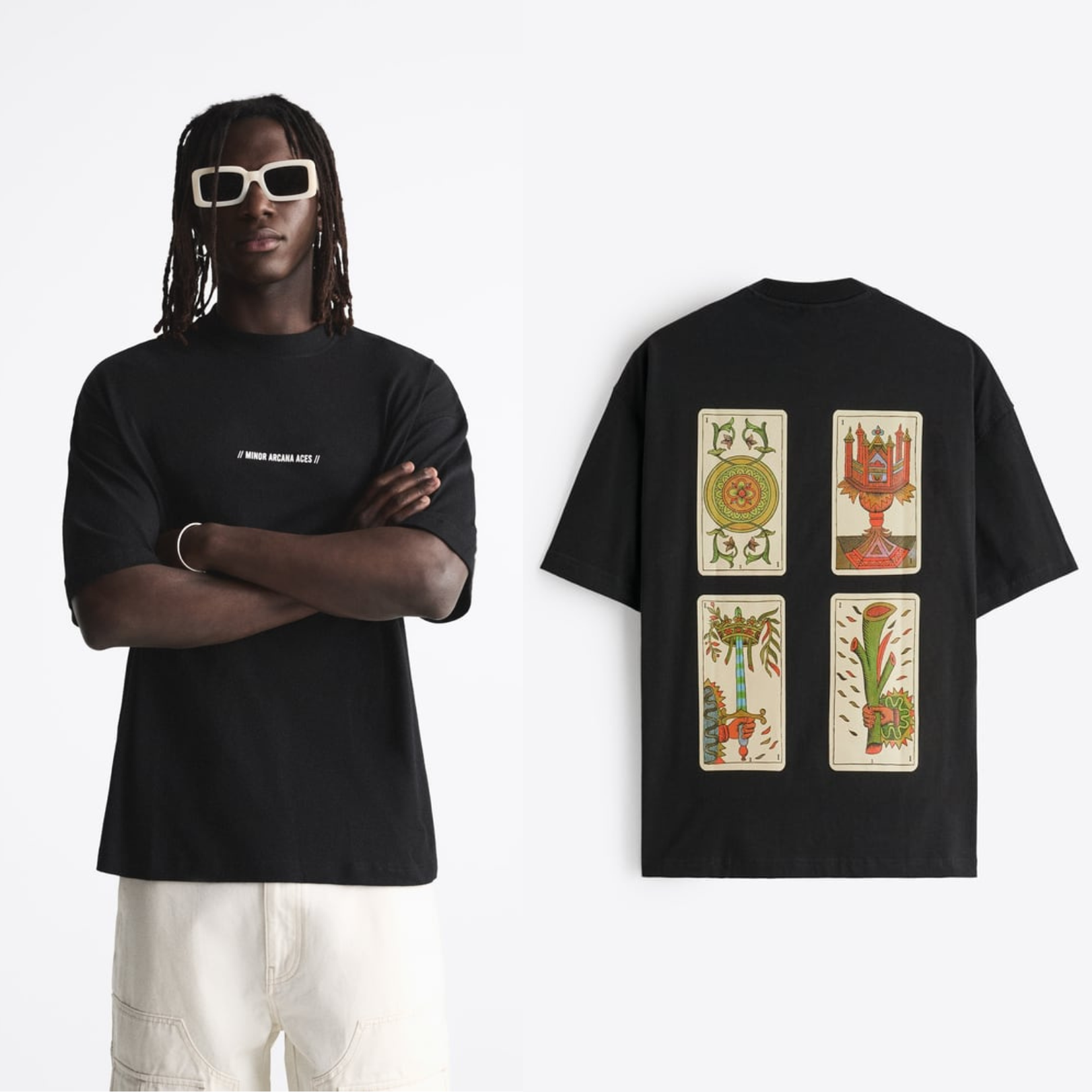 camiseta negra fournier zara