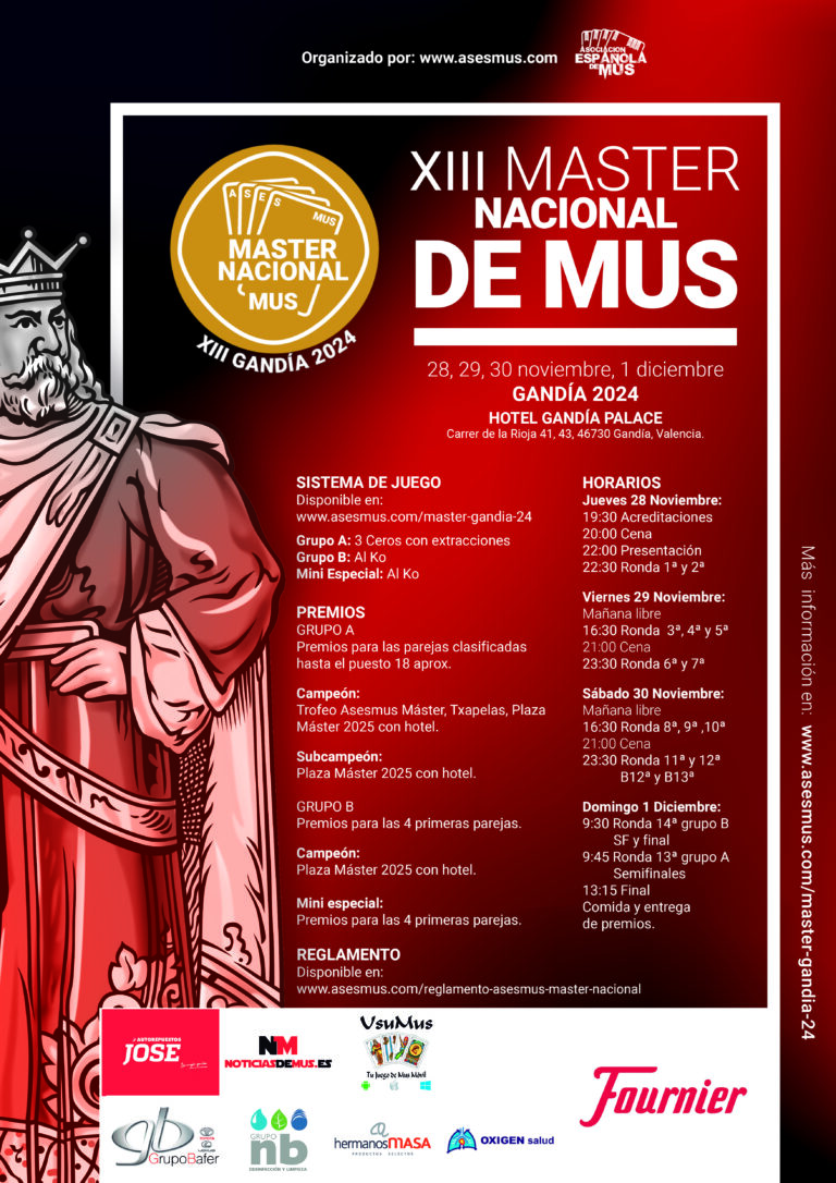 XIII MASTER NACIONAL DE MUS 2024