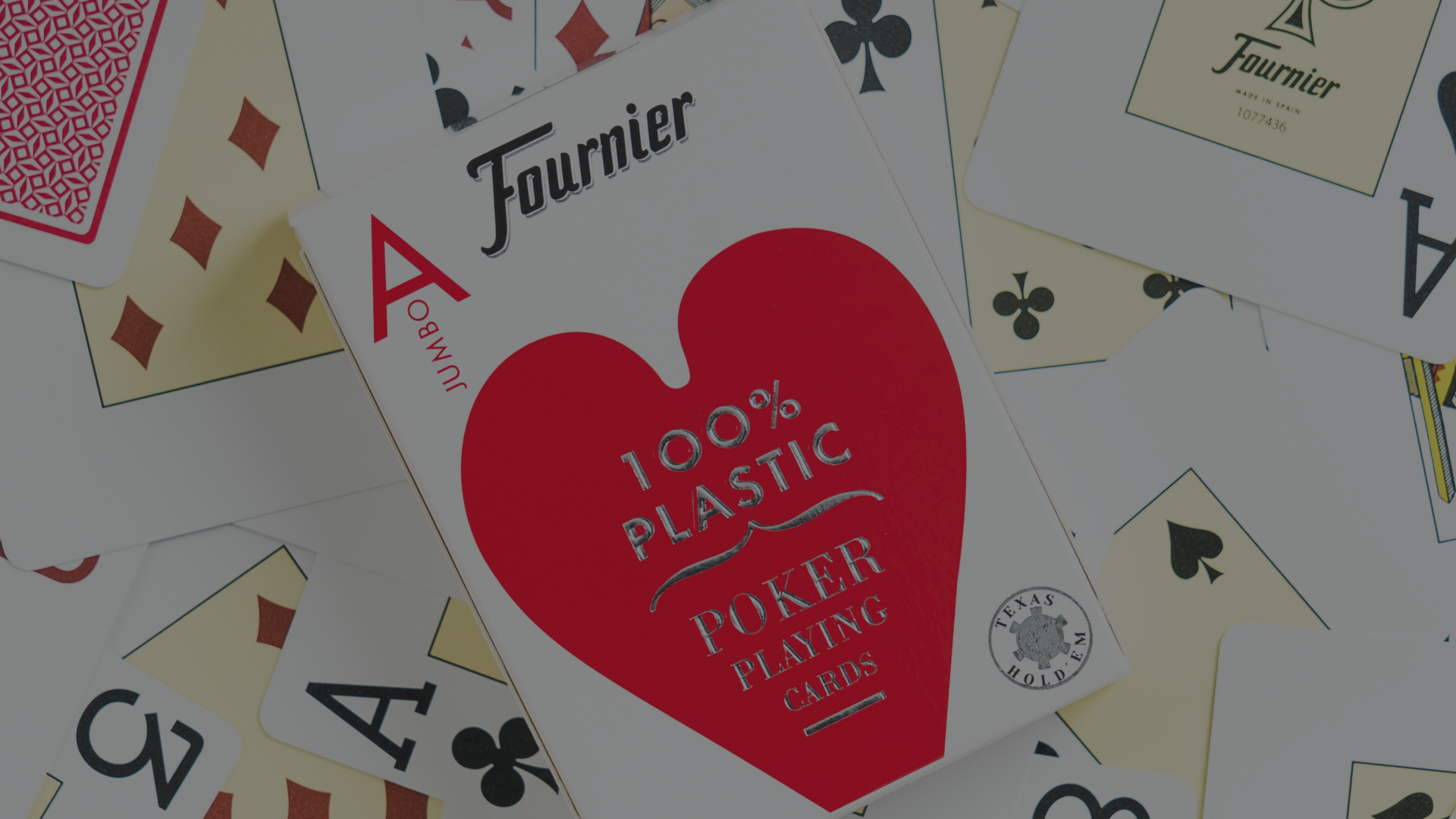 Conjunto De Cartas De Baralho 100% Plástico, Índice Jumbo, | Frete Grátis