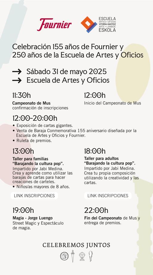 cartel evento 155 aniversario fournier